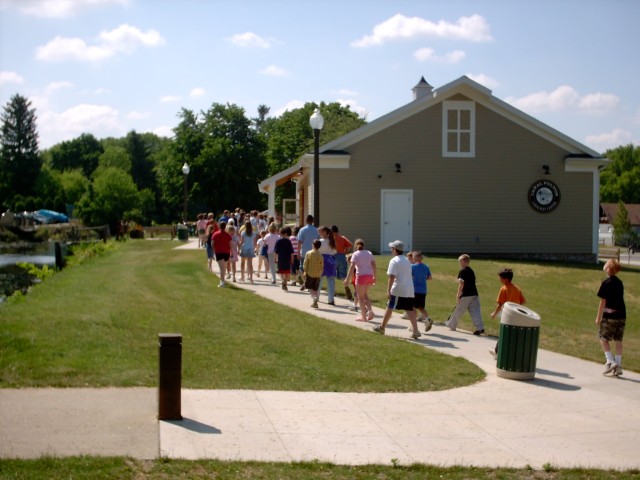 After their tour of the Old Canal Days Museum and the St. Helena II, students return to the Canalway Center for a 27 minute documentary video that tells more about the life and history of the Ohio & Erie Canal.